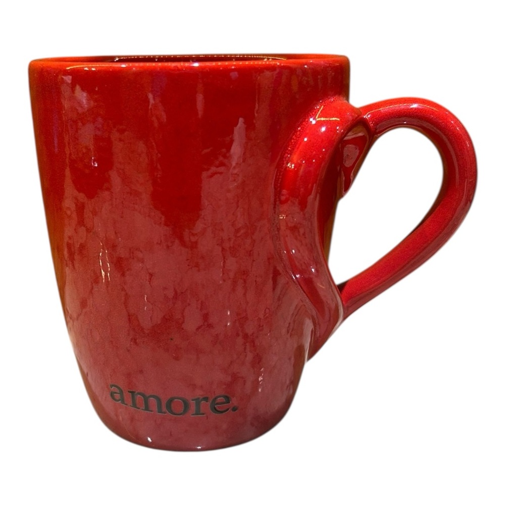 Starbucks Amore Red Heart Handle Ceramic Mug 2003